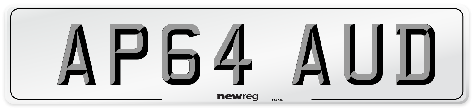 AP64 AUD Number Plate from New Reg